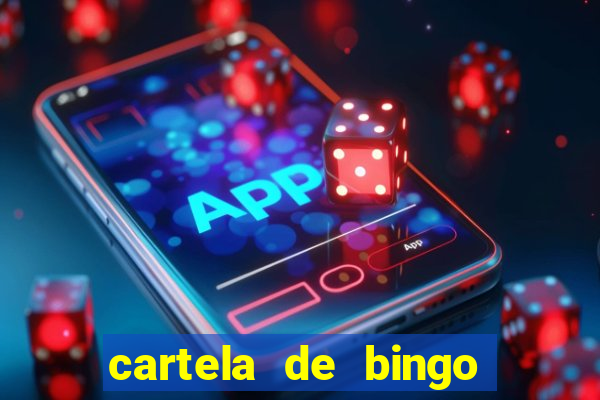 cartela de bingo pra imprimir